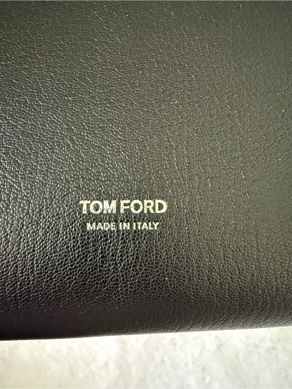 Tom Ford Black Leather Zip-Top Briefcase with Detachable Strap